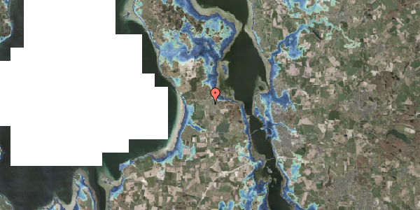 Stomflod og havvand på Askevej 43, 3630 Jægerspris