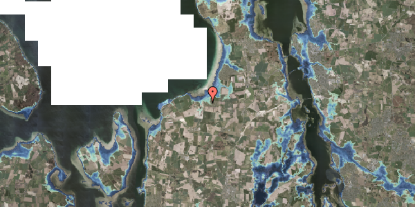 Stomflod og havvand på Gedehøjvej 1, 3630 Jægerspris