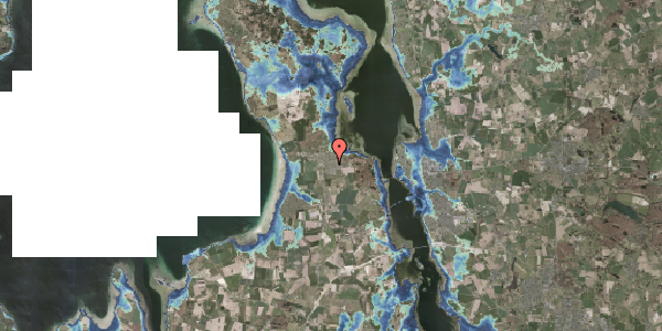Stomflod og havvand på Hybenvej 9, 3630 Jægerspris