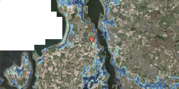 Stomflod og havvand på Kærvej 4, 3630 Jægerspris