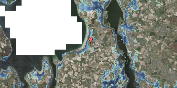 Stomflod og havvand på Strandbakken 13, 3630 Jægerspris
