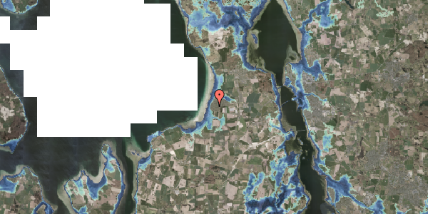 Stomflod og havvand på Strandgaardsvej 28, 3630 Jægerspris