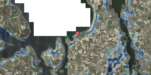 Stomflod og havvand på Strandhøj 24, 3630 Jægerspris