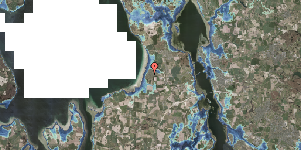 Stomflod og havvand på Svalevej 20, 3630 Jægerspris