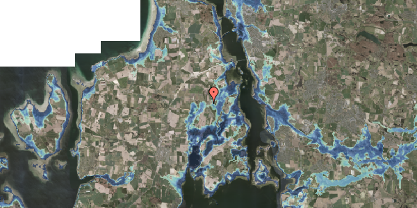 Stomflod og havvand på Østergade 13, 4050 Skibby