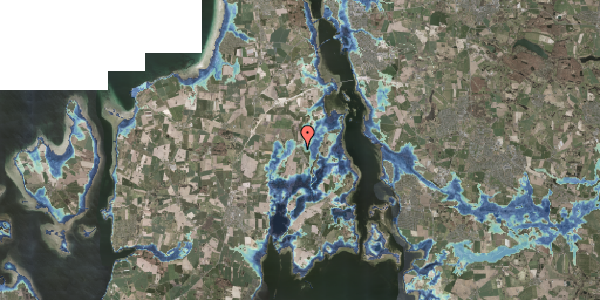 Stomflod og havvand på Østergade 26, 4050 Skibby