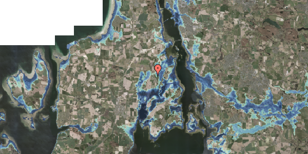 Stomflod og havvand på Østergade 39, 4050 Skibby