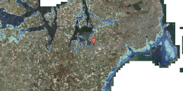 Stomflod og havvand på Valhalvej 28, 4000 Roskilde