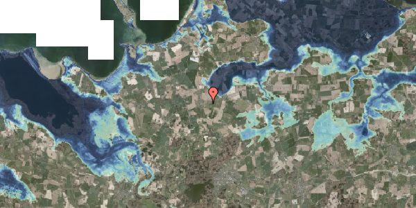Stomflod og havvand på Møllevej 4, 4460 Snertinge