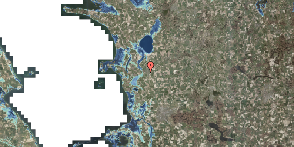 Stomflod og havvand på Møllegårdsvej 2, 4270 Høng