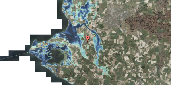 Stomflod og havvand på Borgergade 3, 4241 Vemmelev