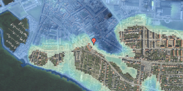 Stomflod og havvand på Nankes Plads 6, 4220 Korsør