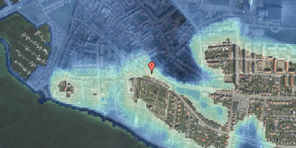 Stomflod og havvand på Nankes Plads 22, 4220 Korsør