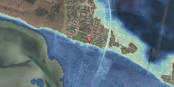 Stomflod og havvand på Bisserup Havnevej 26, 4243 Rude