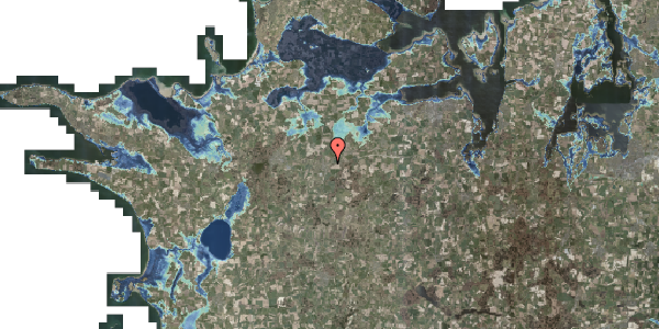 Stomflod og havvand på Kærvej 2, 4440 Mørkøv