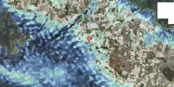 Stomflod og havvand på Hovedgaden 44, 4920 Søllested