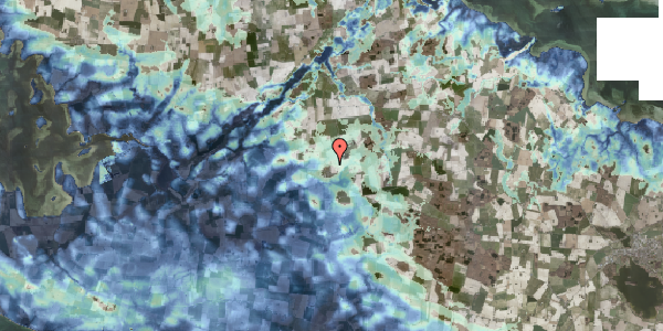 Stomflod og havvand på Hovedgaden 66, 4920 Søllested