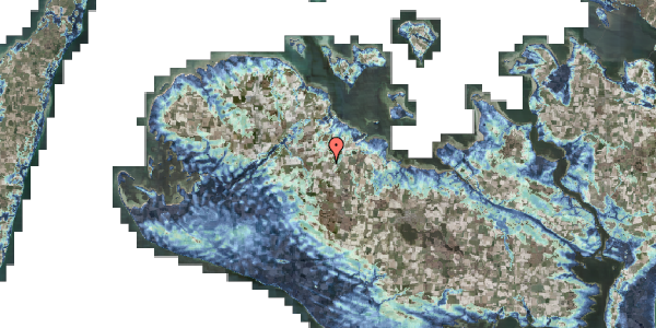 Stomflod og havvand på Brandsmose Ringvej 11, 4952 Stokkemarke