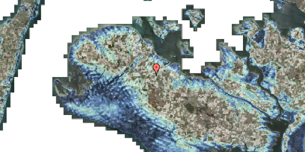 Stomflod og havvand på Brandsmose Ringvej 19, 4952 Stokkemarke