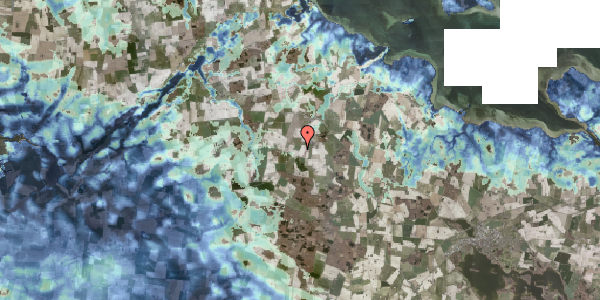 Stomflod og havvand på Tjennemarkevej 32, 4952 Stokkemarke