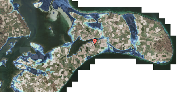 Stomflod og havvand på Søndersognsvej 143, 4780 Stege
