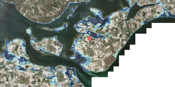 Stomflod og havvand på Tostenæs Møllevej 14, 4792 Askeby