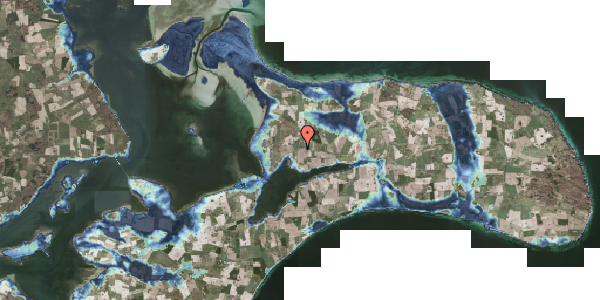 Stomflod og havvand på Vandværksbakken 24, 4780 Stege