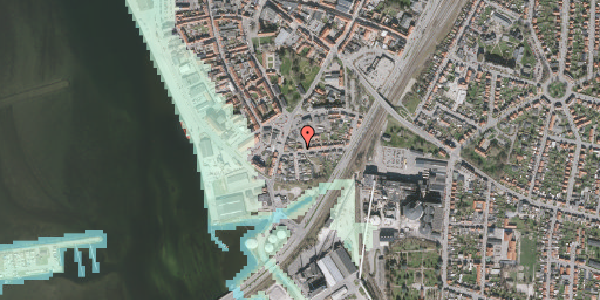 Stomflod og havvand på Løyesgade 48, 4800 Nykøbing F