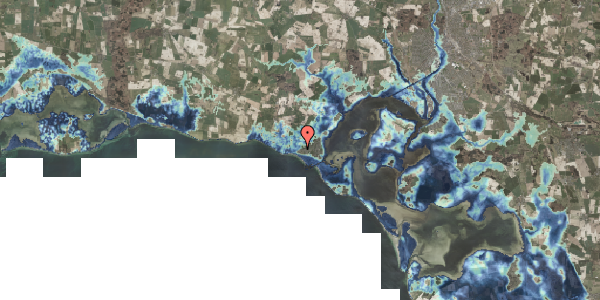 Stomflod og havvand på Gransangervej 2, 4736 Karrebæksminde