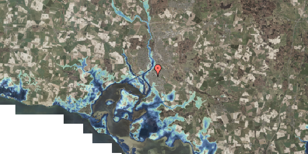Stomflod og havvand på Odensevej 132, 4700 Næstved