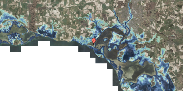 Stomflod og havvand på Wondasvej 65F, 4736 Karrebæksminde