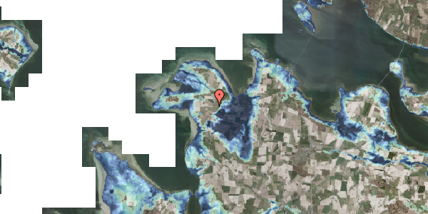 Stomflod og havvand på Valnæsvej 1, 4840 Nørre Alslev