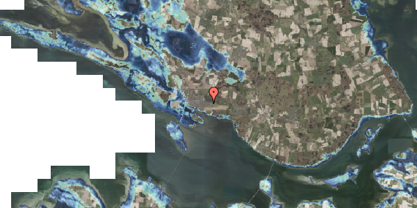 Stomflod og havvand på Carl Plougs Vej 5, 4760 Vordingborg