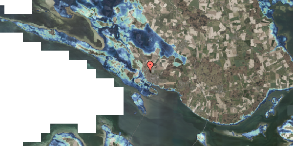 Stomflod og havvand på Elmealle 32, 4760 Vordingborg