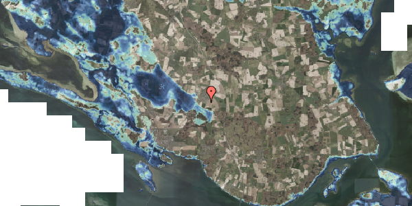 Stomflod og havvand på Fiskebækgårdsvej 104, 4760 Vordingborg