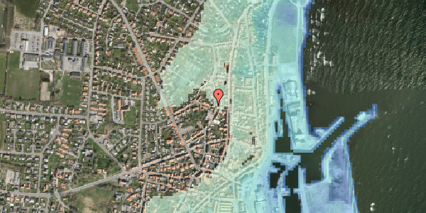 Stomflod og havvand på Mortensgade 6, 3730 Nexø