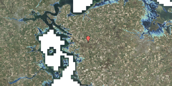 Stomflod og havvand på Mølletoften 1, 5591 Gelsted
