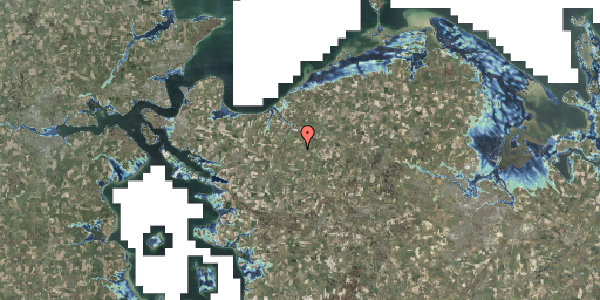 Stomflod og havvand på Rugårdsvej 104, 5463 Harndrup