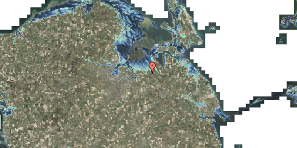 Stomflod og havvand på Bækskov 7, 5290 Marslev