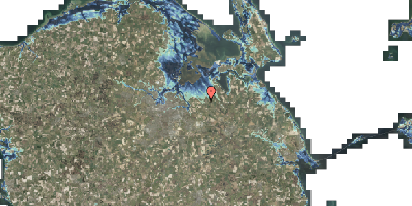Stomflod og havvand på Bækskov 32, 5290 Marslev