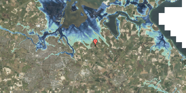 Stomflod og havvand på Enghavevej 30, 5290 Marslev