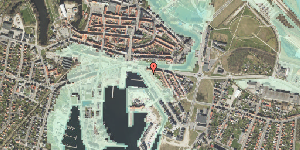 Stomflod og havvand på Toldbodgade 1, 5800 Nyborg