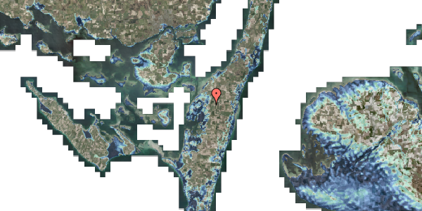 Stomflod og havvand på Skrøbelev Hedevej 8, 5900 Rudkøbing