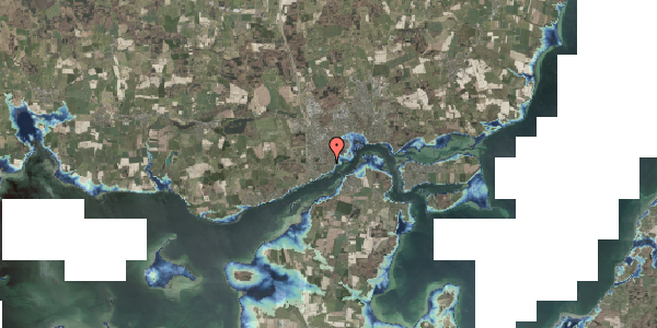 Stomflod og havvand på A P Møllers Vej 1, 5700 Svendborg