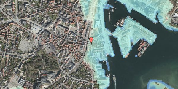Stomflod og havvand på Brogade 30, 1. 10, 5700 Svendborg