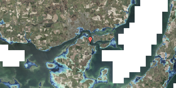 Stomflod og havvand på Eskærvej 9, 5700 Svendborg