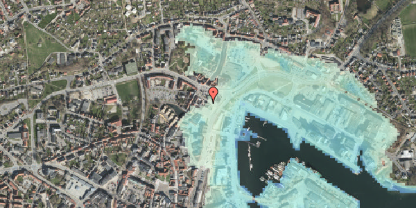 Stomflod og havvand på Havnegade 4A, 1. 3, 5700 Svendborg