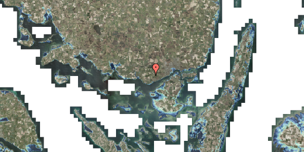 Stomflod og havvand på Højensvej 135, 5700 Svendborg