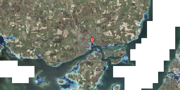 Stomflod og havvand på Møllergade 33, 5700 Svendborg