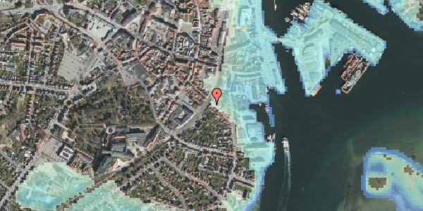 Stomflod og havvand på Skattergade 22, 5700 Svendborg